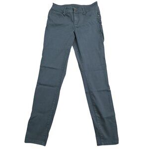 Maurices Womens Size S-R Slim Fit Pants Slate Blue Small Trouser Pockets Stretch